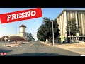 Fresno California Tour,  Driving Downtown Area, USA