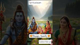 😍😊🥰Happy family of Shivji+Parwati devi+Ganeshji#papamerijaan#shivafamily#shivji#ganeshjinewstatus#yt