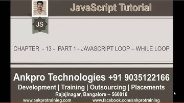 JavaScript for beginners - Chapter 13 - Loops Part 1 While loop