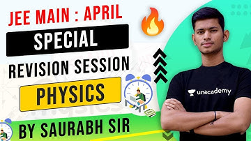 JEE Main 2021: Special Revision Session | JEE Physics | Super JEE | Saurabh Maurya