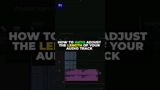Automatically Adjust MUSIC Length in Premiere Pro 👍