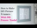 How to Make DIY Picture Frames With No Power Tools - DIY Tutorial - Thrift Diving How to Make DIY Picture Frames With No Power Tools - DIY Tutorial - Thrift Diving