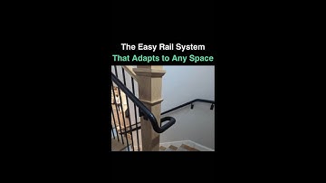 The Easy Rail System That Adapts to Any Space #architecture #HandrailDesign #constructiontechnology