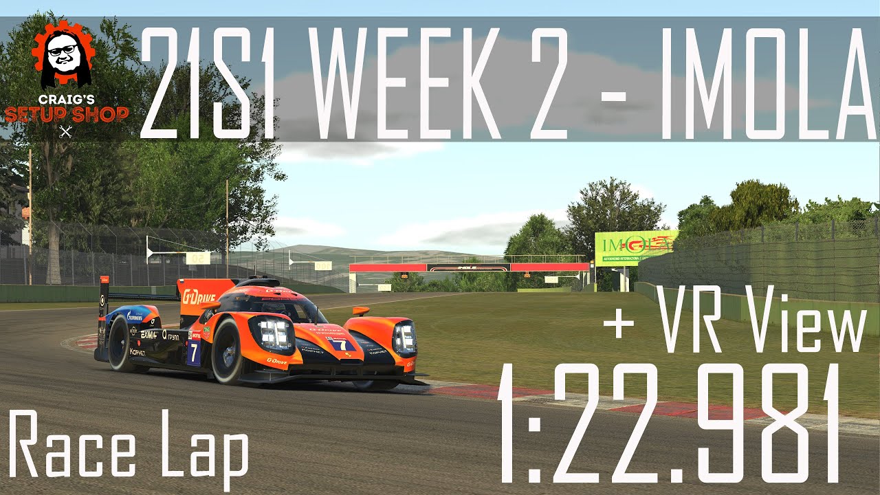 iRacing | Craig's Setup Shop | ESS 2021 Season 1 Week 2 | Porsche 919 @ Imola | Race Lap