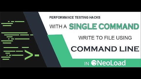 Write Extracted Variables to CSV File in Neoload with a Single Command using Command Line