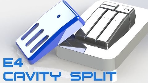 E4 SolidWorks 2016 Basic Mold Cavity Split Tutorial