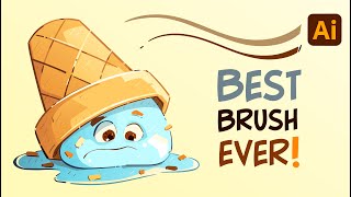 BEST EXISTING BRUSH in Adobe Illustrator- Vector Coloring Tutorial screenshot 2