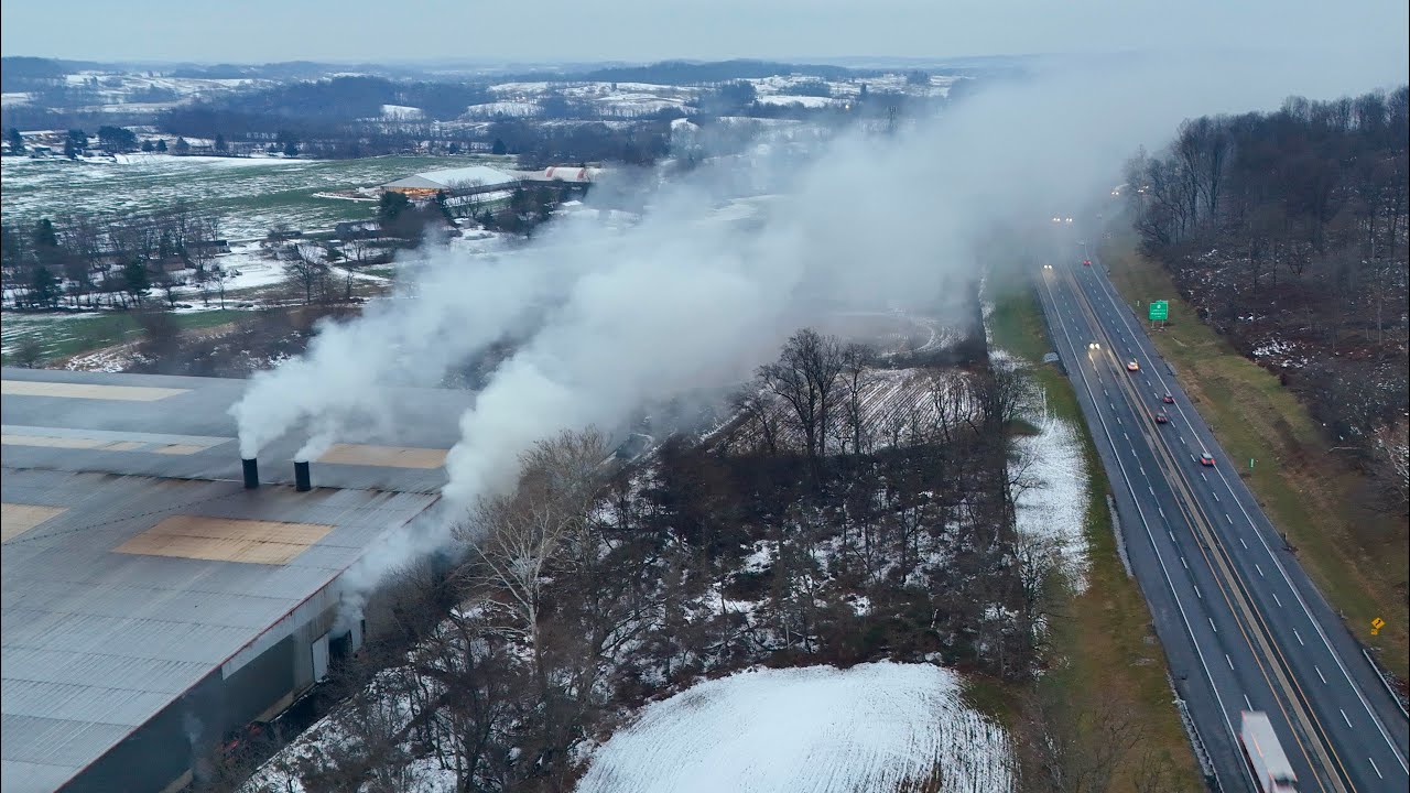A&M Composting Fire 2 Weeks Later, Penn Twp, Pennsylvania - 12.18.25