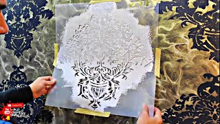 Creative way to make 3D unobtrusive stencil decor .. DIY it in your home