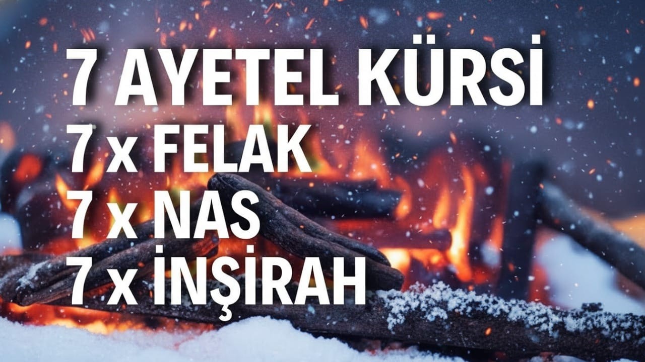 7 Ayetel Kürsi, 7 Felak, 7 Nas, 7 İnşirah | Nazar ve Büyüden Korunma – Kur'an Dinletisi