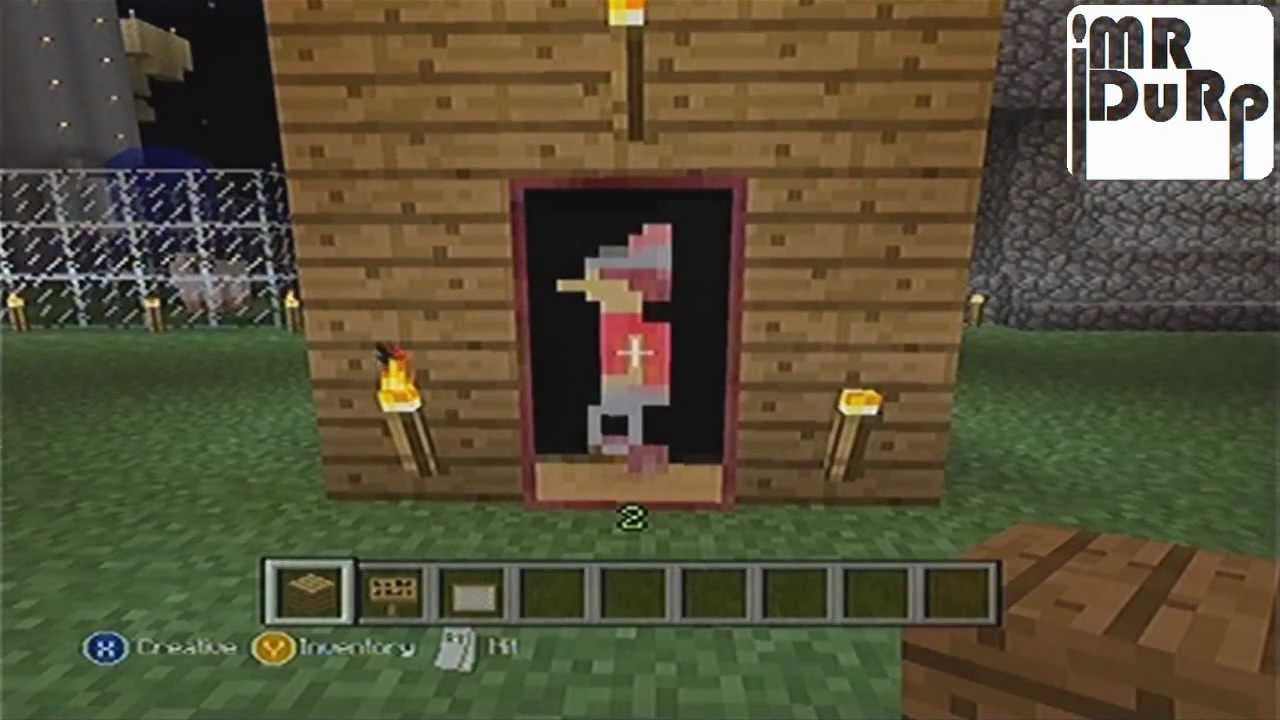 Minecraft Xbox - How to series #4 - Walk through paintings - tut - YouTube