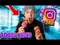 Je mange quavec des food hacks instagram pendant 24h loendko