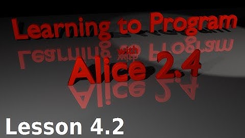 Alice Tutorial 2.4 Lesson 4.2 - Billboards in Alice