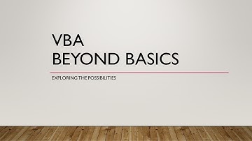 12 VBA Beyond Basics Case Study Contd CONST