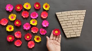 Beautiful Pot Shape Wall Hanging/Paper Craft For Home Decoration/DIY Flower pot Wall Hanging ||