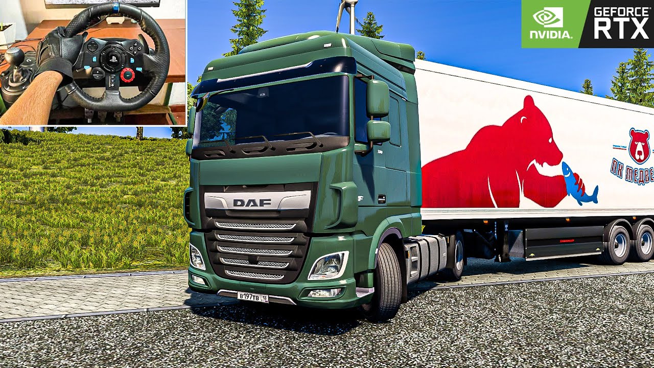 DAF Truck Realistic Drive | Euro Truck Simulator 2 Steering Wheel Gameplay