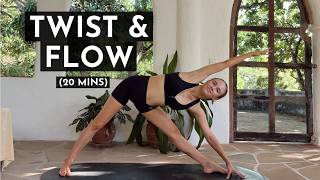 20 Min Full Body Yoga | Deep Stretchy Flow, Twists, Stretch & Binds