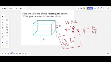 Volume of a rectangular prism with fractional edge lengths