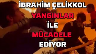 İbrahi̇m Çeli̇kkol Ören Deki̇ Yangin Söndürme Çalişmalarinda Alevleri̇ Söndürmeye Çalişti