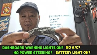 Dashboard Warning Lights On? Hard To Steer? A/C Stops Working? Battery Light On? Car Overheating?