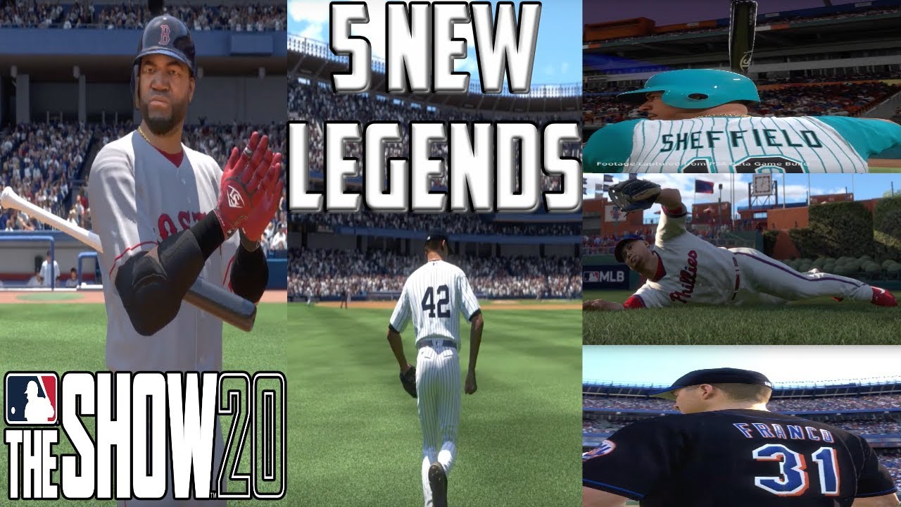 DAVID ORTIZ AND MARIANO RIVERA!!  5 NEW LEGENDS IN MLB The Show 20