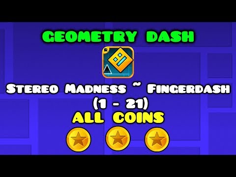   지오메트리 대쉬 모든단계 1 21 올코인 Geometry Dash All Levels All Coins Donard