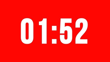 1 Minute 52 Second Timer With Alarm Without Music