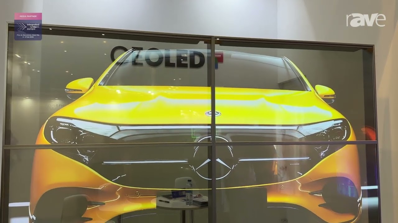 ISE 2026: CEOLED-Display Exhibits 2×2 Video Wall Transparent OLED
