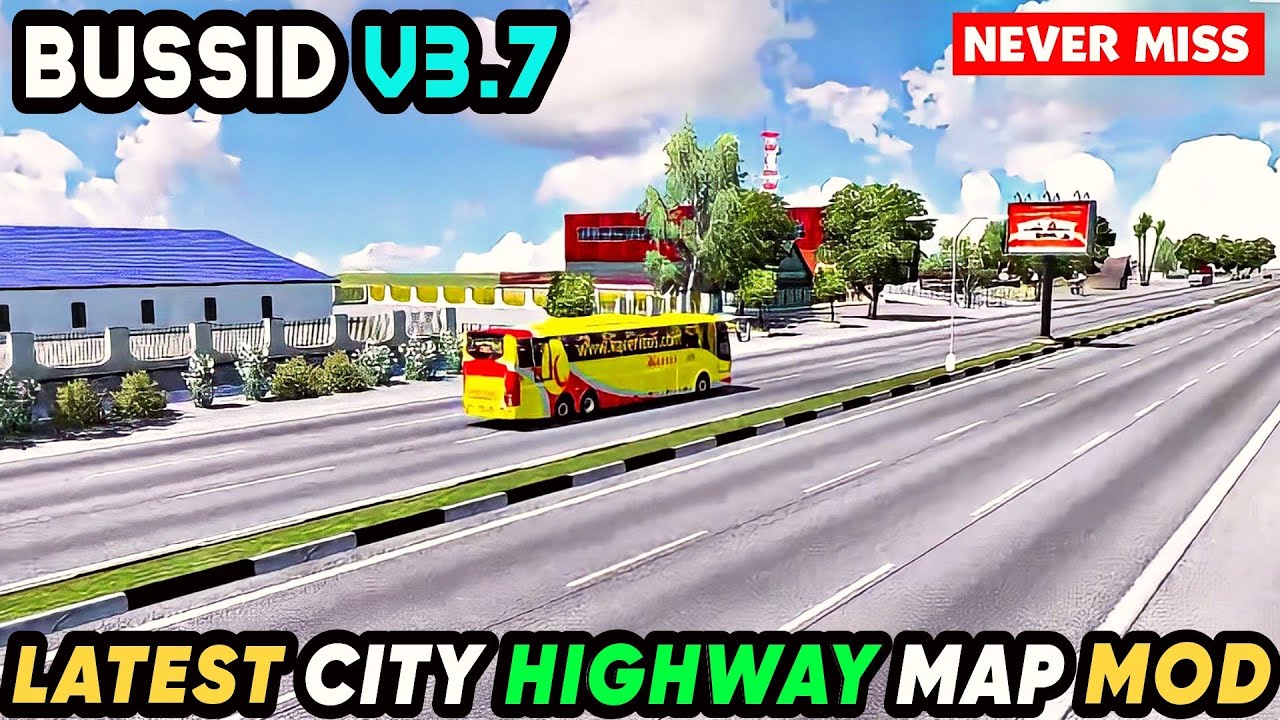 Mod Bussid 3.7.1 - Latest City Highway Map Mod For Bus Simulator Indonesia  || Bussid Mod || - Youtube