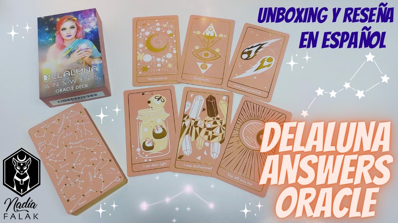 DELALUNA ANSWERS ORACLE 💗 Unboxing y Reseña en Español ✨ Nadia Falak