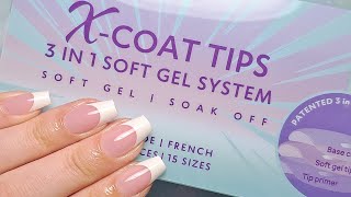 WATCH ME WORK: BTArtbox Soft Gel Full Cover Tips Application - Short Coffin Pink French screenshot 4