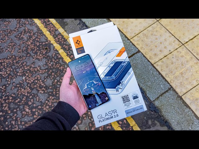 Spigen Screen Protector GLAS.tR Platinum HD Tray Samsung Galaxy