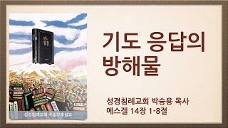 매우 크고 사악한 죄가 아닌 사소한 무언가가 당신의 기도를 막고 있을 수도 있다 기도를 방해하는 그 장애물을 찾으라!(한글킹제임스성경/성경침례교회 담임목사 박승용 주일오후설교)