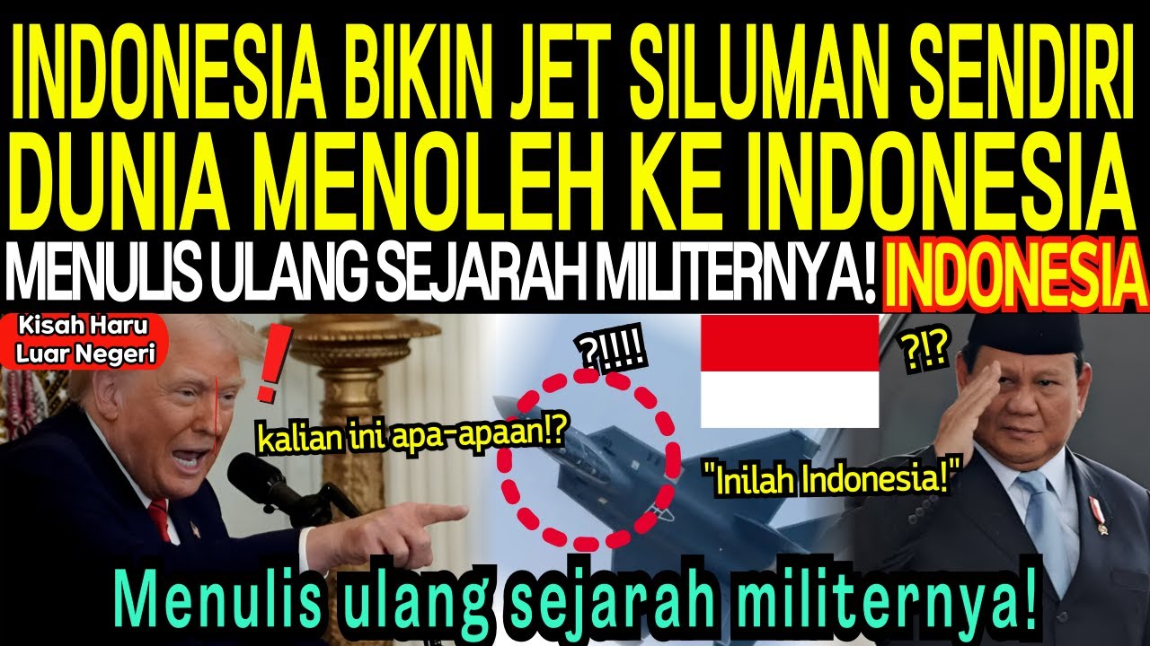 [Kisah Haru Luar Negeri] Dunia menoleh ke Indonesia masuk daftar negara kuat pemilik jet siluman!