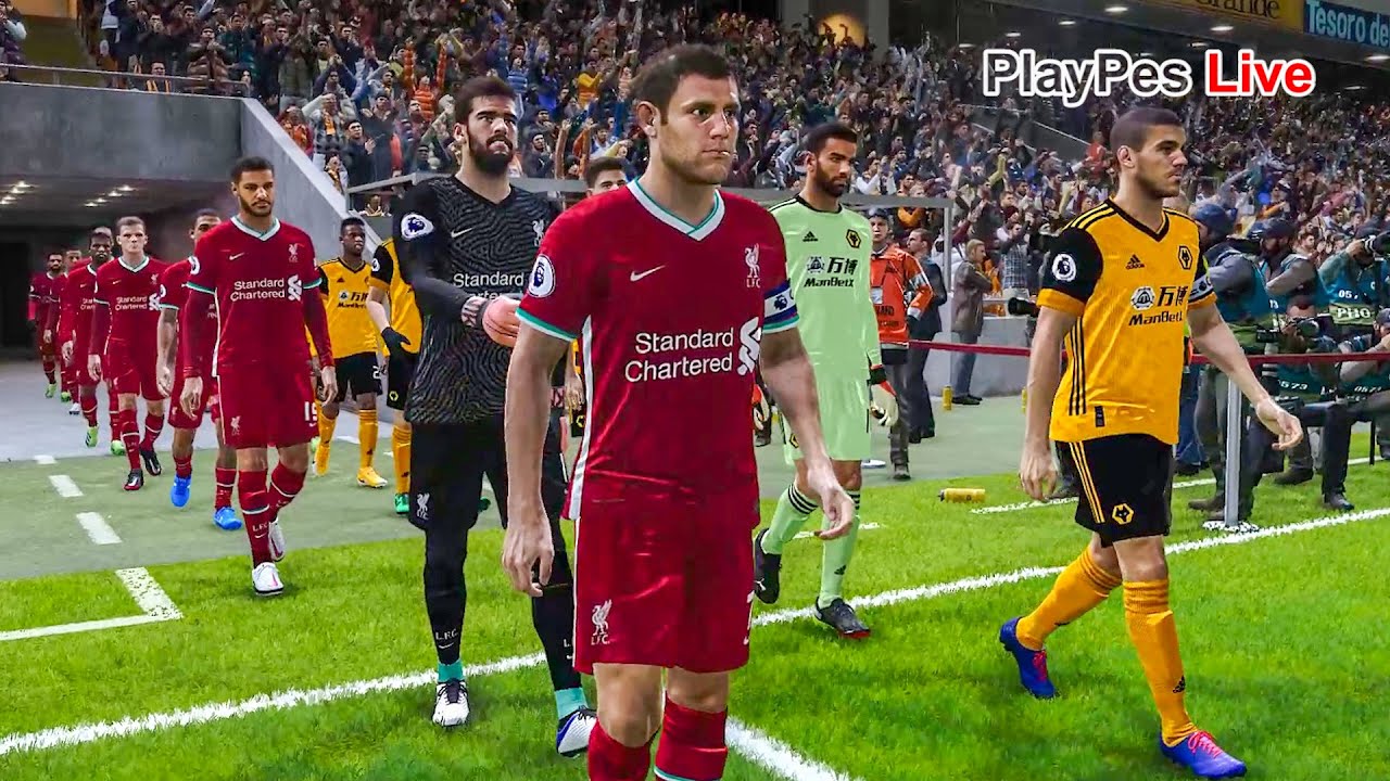 PES 2021 - Wolverhampton vs Liverpool - Full Match & Goals - Gameplay PC
