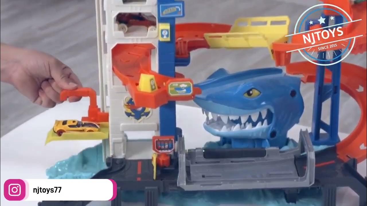 Hot Wheels City Attacking Shark Escape Playset YouTube