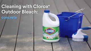 How To Clean Concrete With Clorox Outdoor Bleach
