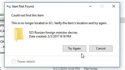 How to FIX Unable to Delete Folder, Could not find this item