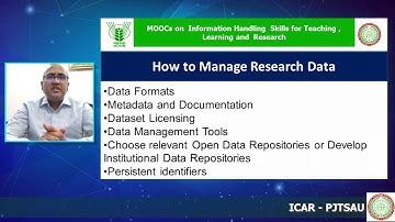 Research Data Management by Prof. (Dr.) Ramesh C. Gaur