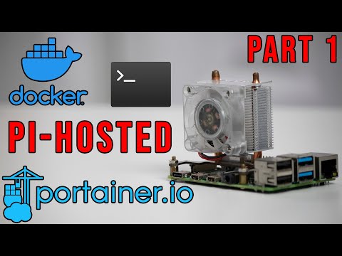 Pi-Hosted : Raspberry Pi 4 Server Setup, Docker Install, Portainer Install, Shell In A Box Part 1