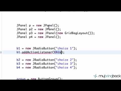 Learn Java Tutorial 1 38  ActionCommand and action listeners