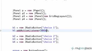 Learn Java Tutorial 1 38 ActionCommand and action listeners