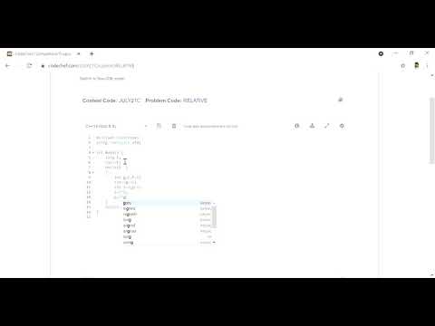 RELATIVE  Solution || Codechef July long Challenge ||Editorial ||