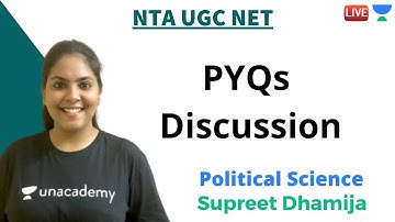 PYQs Discussion | Political Science | Unacademy Live - NTA UGC NET | Supreet Dhamija