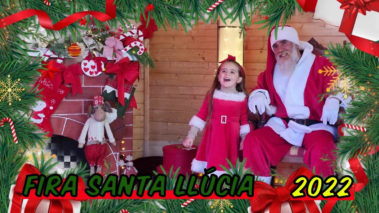 papa noel llego a la ciudad | fira santa llucia canyelles 2022 | leia z |