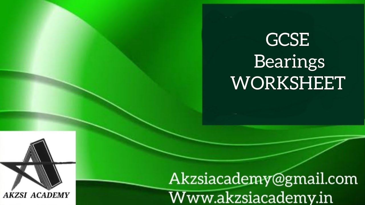 Bearings GCSE Worksheet YouTube