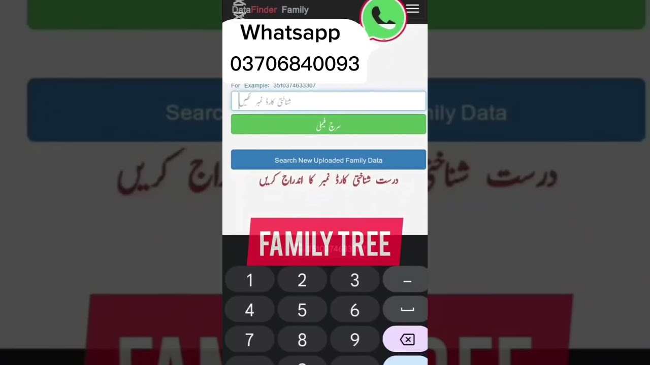 How to check your Nadra family tree online | family tree kasa check karen 