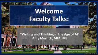 Generative AI & Critical Thinking with Amy Merrick | Faculty Talks Webinars, DePaul University