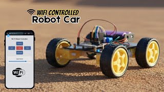 📱📶 WiFi Controlled Robot Car using ESP8266 NodeMCU | Mobile Control Robot | Complete Tutorial screenshot 2