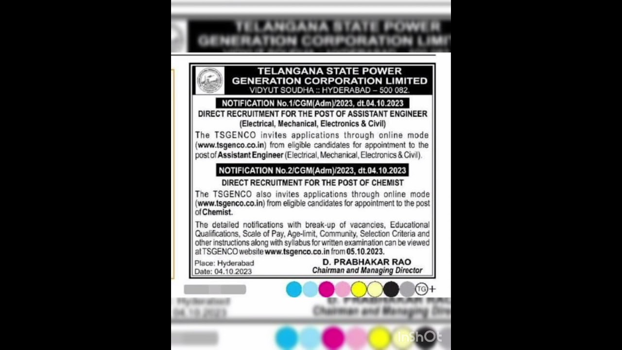 TSGENCO AE NOTIFICATION RELEASED 2023 | TSPSC AEE | TSPSC AE | TSPSC PL | 